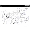 THULE 1500602235 - bras de ressort de couvercle LH & RH Br. 4900/4200