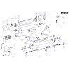 THULE 1500601163 - Tension Rafter 5000-5200-5500 Safari Room Pole Fixing Kit