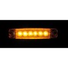 LUZ NARANJA DE DESPEJE PLANA 6LED 12/24V