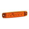 LUZ NARANJA DE DESPEJE PLANA 6LED 12/24V