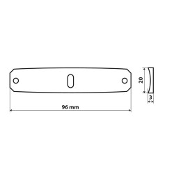 copy of LUCE INGOMBRO ARANCIO PIATTA 6LED 12/24V 2