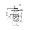 Resorte de gas telescópico 880 mm 200N / 20 Kg varilla Ø8