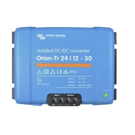 Convertidor de voltaje DC-DC aislado de 30V Victron Orion-TR 24V - 12V (360W)