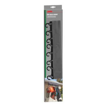 LAMPA Universal coat rack with 8 hooks