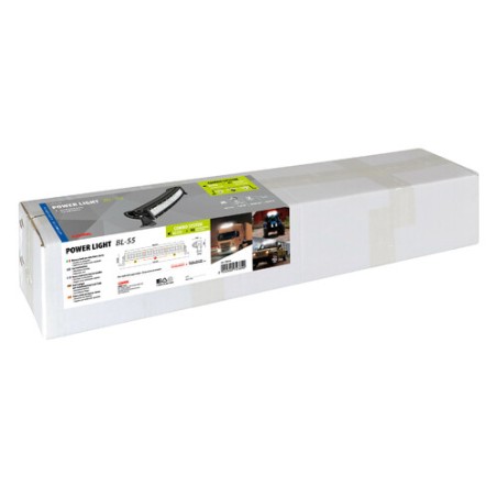 Barra LED PILOT 40 con estructura curva de aluminio, 12/24V - 55 cm