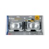 PILOT 2-piece headlight depth kit with wiring harness 147x75 - White