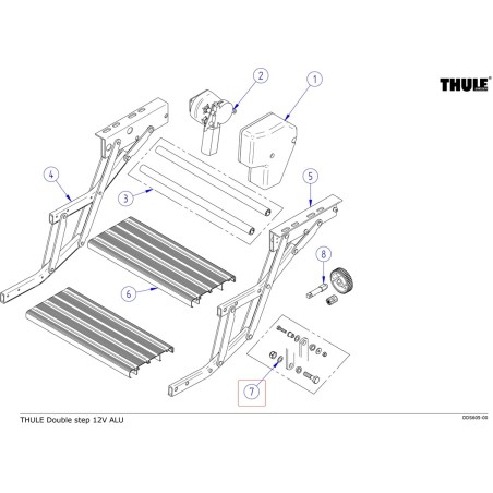 Kit de reparación de remaches Thule Double Step 1500601154