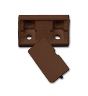 Set of 10 brown corner...