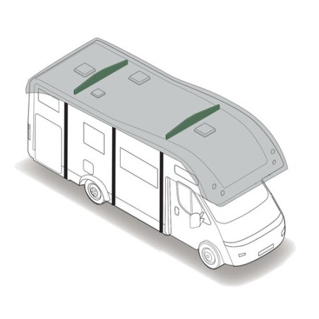 LAMPA 2 PEZZI Distanziatori da tetto fissaggio teloni copricamper e caravan