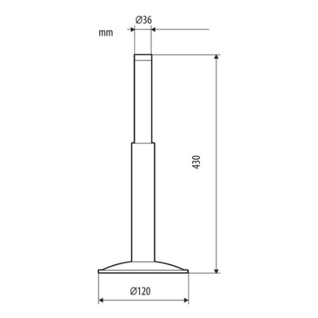 LAMPA Aluminium-Zugstangen-Lademaßstab für Anhänger und Wohnwagen