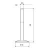 LAMPA Escala de carga de barra de tracción de aluminio, para remolques y caravanas