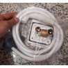 Salida de agua externa con mezclador de agua caliente/fría y ducha de mano - acoplamientos rápidos - manguera de 2 m