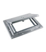 Rooflight 26.5x21 mm for van - raw aluminum