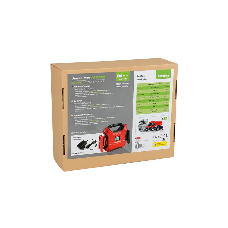 LAMPA Power Pack Starthilfe P35 Pro - 12/24V -...