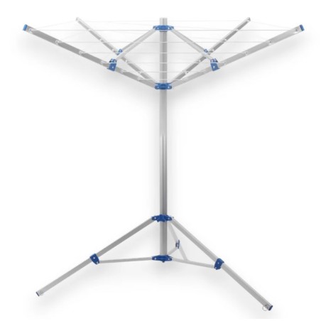 Outdoor Umbrella Drying Rack with 4 Foldable Aluminum Arms for Garden and Camping