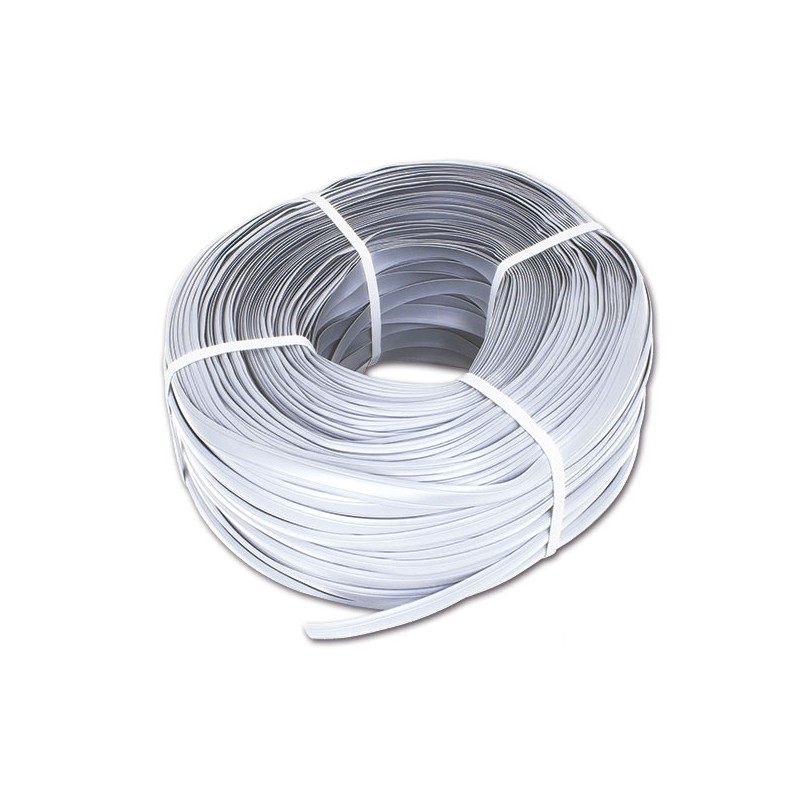 25 Meter, Schraubdeckelprofil weiß, 12 mm