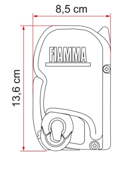 Fiamma F45S 450 Negro Oscuro Gris Real - 06759G01R