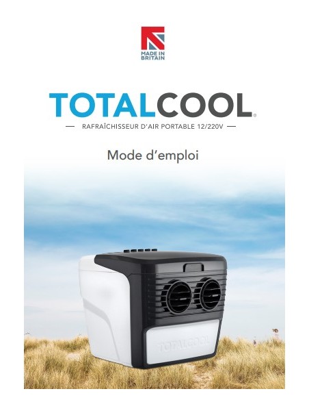 Totalcool Raffreddatore d'aria evaporativo portatile TC3000 - funzionamento 12 V, 24 V e 230 V