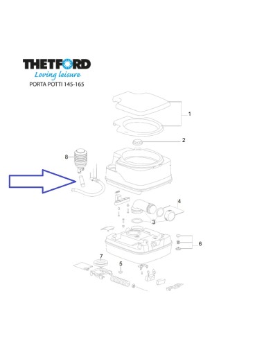 THETFORD NON-RETURN VALVE FOR PORTA POTTI...