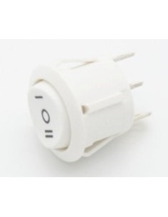 Deviatore 0-I-II a 3 posizioni diametro 20 mm bianco