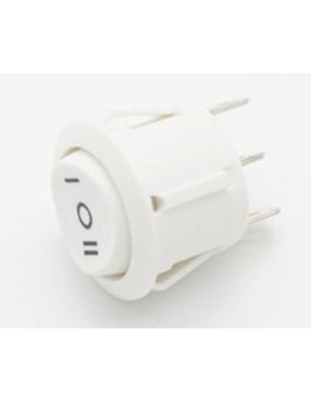 Deviatore 0-I-II a 3 posizioni diametro 20 mm bianco