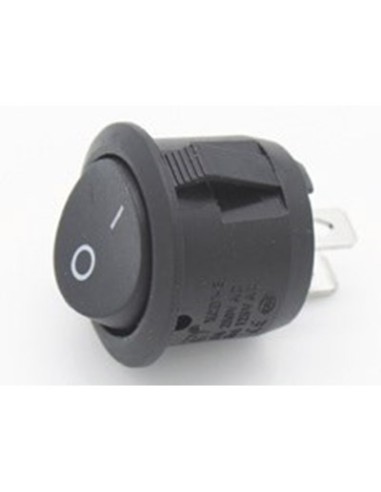 Interruttore 0-I diametro 16 mm nero