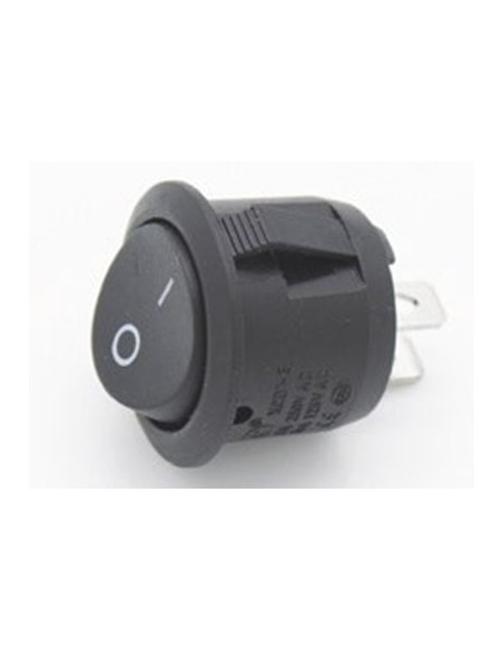 Interruttore 0-I diametro 16 mm nero