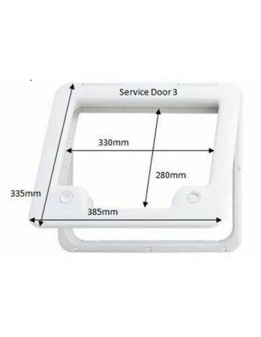 Sportello di Servizio Thetford Flush Door 3...