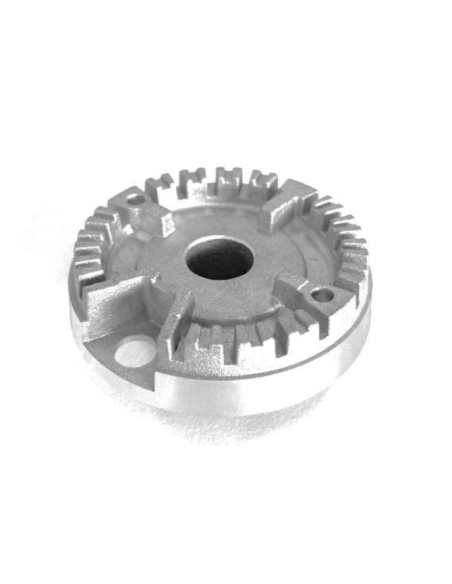 CAN - KIT SPARTIFIAMMA E PIATTELLO 2 VITI SEMIRAPIDO FORATO SMALTATO 75 mm