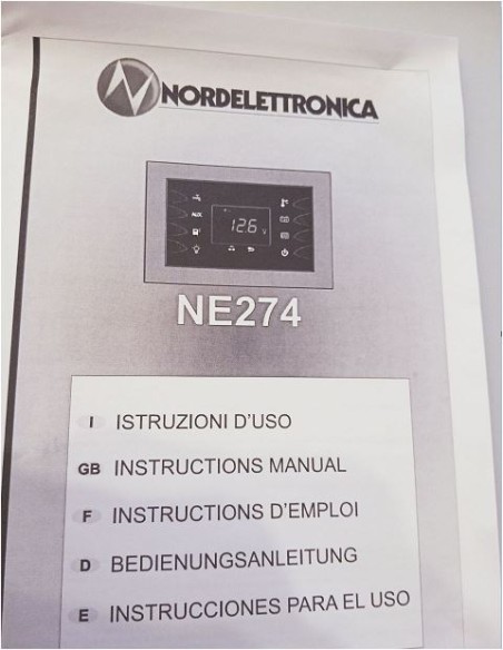 2380.274.01 PLAXY Nordelettronica NE274 panel with AUX button