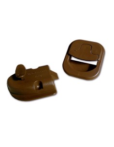 Cerradura inodoro marrón completo