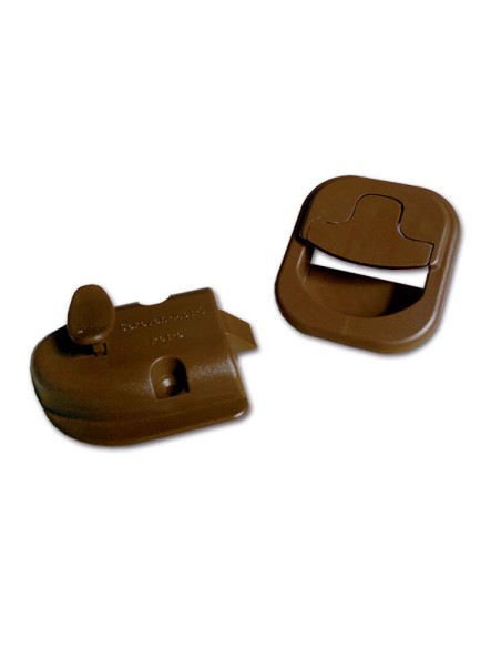 Serratura completa marrone toilette