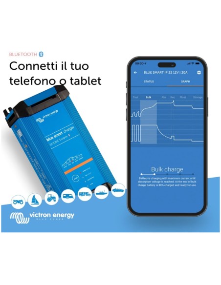 Victron Energy Blue Smart Batterieladegerät IP22 12/20(1) 230V - BPC122042002