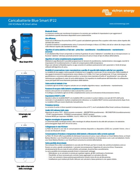 Victron Caricabatterie Energy Blue Smart IP22 12/20(1) 230V - BPC122042002