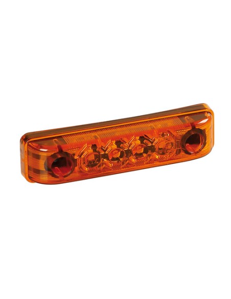 Luce ingombro - 4 Led SMD - 12/24V - Ambra 65x16