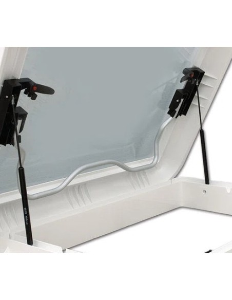 ExtraVENT Evo 70 x 50 cm Oberlicht mit Baröffnung und Aluminiumgriff