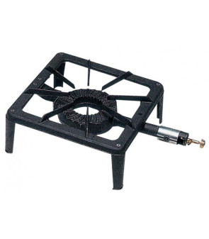 STOVE 300x300 mm BLACK CAST IRON BURNER