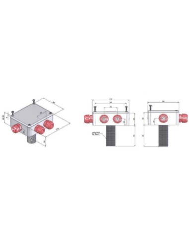 VeeTech PASSACAVO per Tetto Camper MULTIBOX...