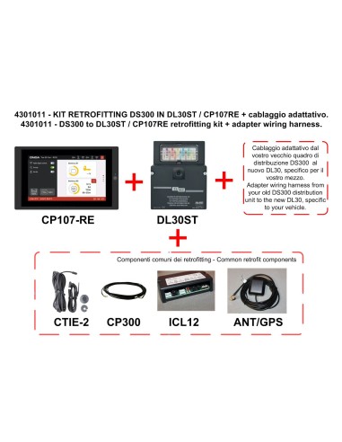 CBE DS300 zu DL30ST Nachrüstkit mit CP107RE...