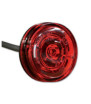 Red round light with LED Ø 38mm