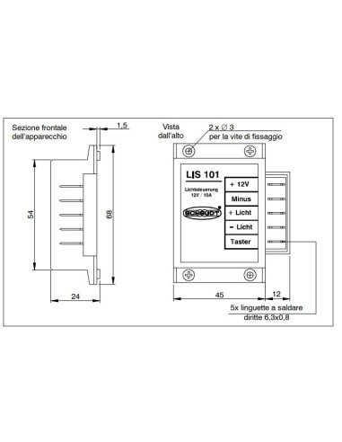 Module variateur lumineux LIPPERT SCHAUDT 10A -...