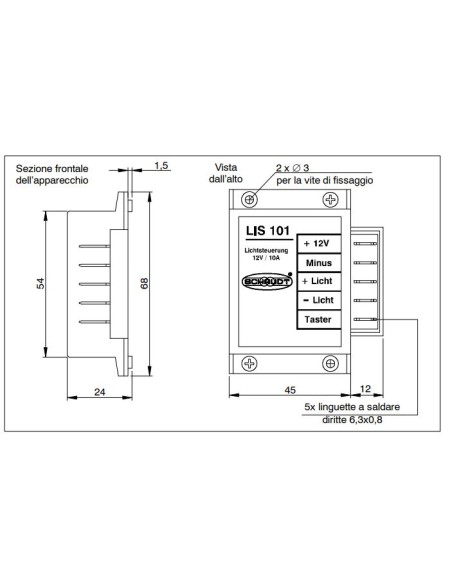 LIPPERT SCHAUDT Lichtdimmermodul 10A - LIS 101 - 9220381