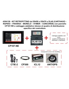 Kit de adaptación CBE DS450-MO a DL40-MO MORELO con panel...