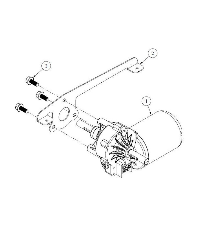 Gearmotor with ENCODER and PTC spare part for...