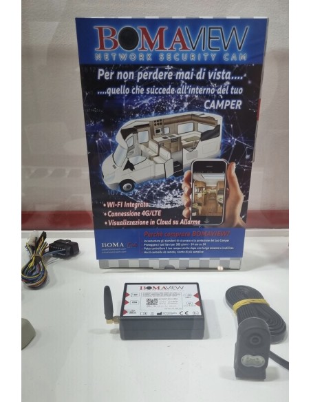 BOMAVIEW Cámara de visión interior de vehículos siempre conectada gestionada por App