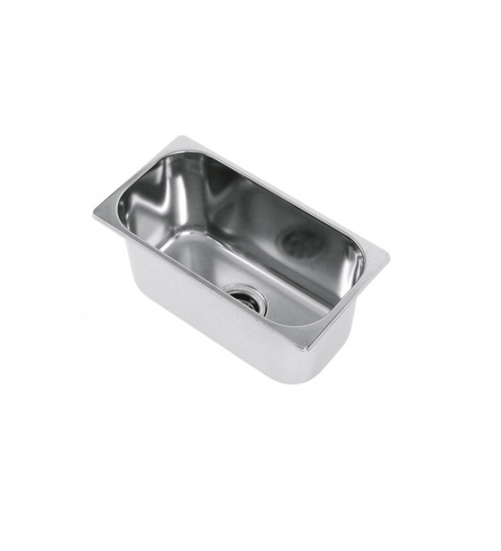 Rectangular stainless steel sink 170x320 LA1404 with drain