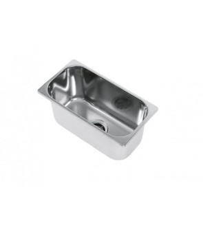 Rectangular stainless steel sink 170x320 LA1404 with drain