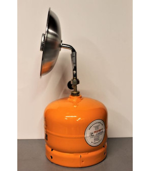 LPG parabolic heater Dia. 220 W20X1 / 14 SX + connection for Campingaz