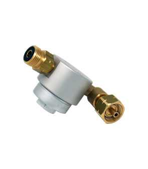 DREHMEISTER SMART 90° LPG cylinder filter W21.8 x 1/14 LH