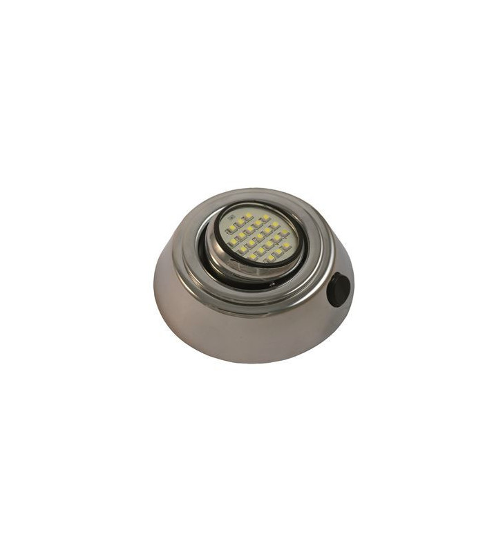 Foco orientable cromado con 21 LEDs 1,4W 100x35